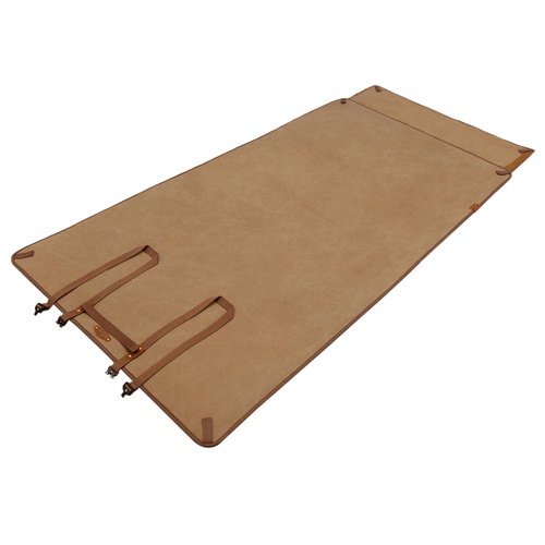 WAYNE'S DOG Padded Canvas Shooting Mat, 91"x41" Extra Large Rollout Mat Prone for Range Shooting Hunting (Brown)