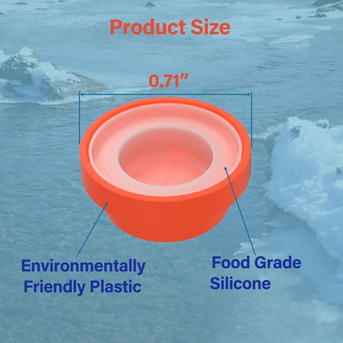 Aufuga 5 Pack Replacement Valves & Silicone Valve Lid Gaskets for Gatorade Water Bottles - Compatible with GX 30oz and Squeeze Bottle 32oz (5, Orange)
