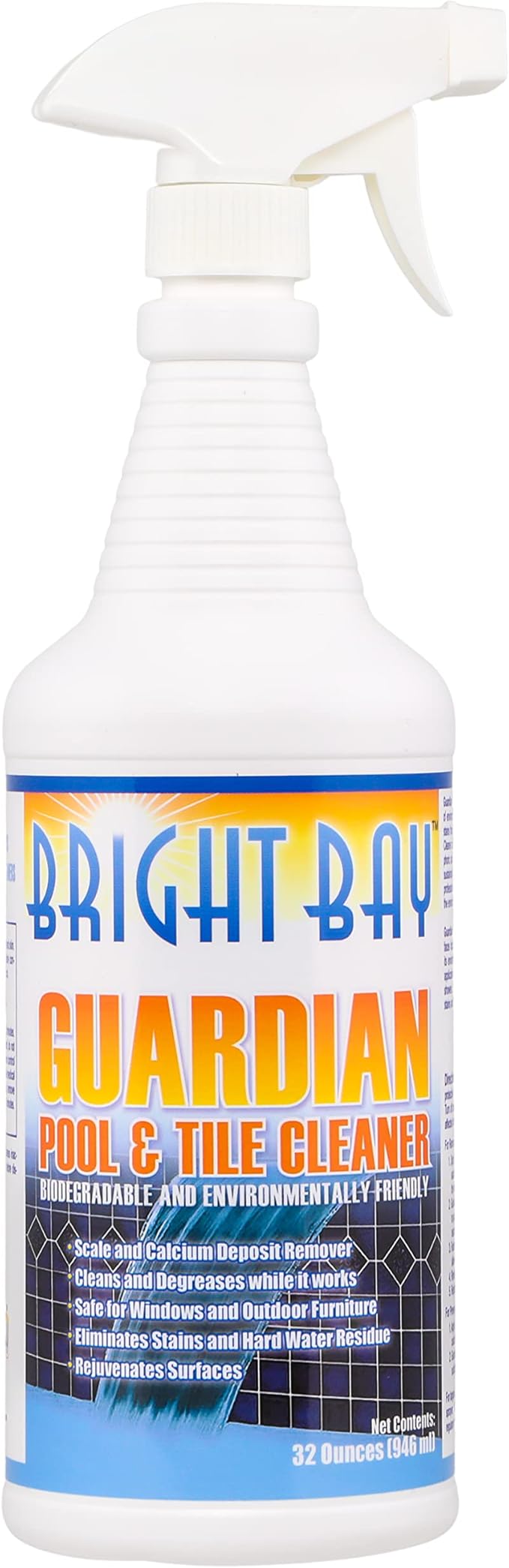 Calcium Releaser & Scum Line Remover- Guardian Pool & Tile Cleaner, 1 qt. - Targets Calcium, SAVES Elbow Grease