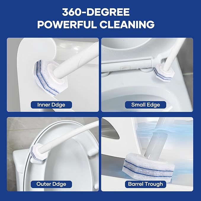 80 PCS Toilet Wand Refills Fits for Clorox Toilet Wand,Upgrade 5-Layer Disposable Bowl Cleaner Refills for Bathroom Cleaning,3X Cleaning Power,No Falling Apart