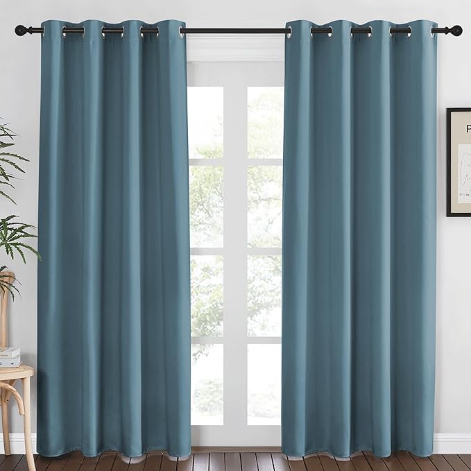 NICETOWN Blackout Curtains 84 Inch Length, Thermal Insulated Room Darkening