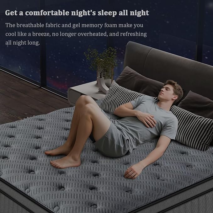 inight Twin Mattress 10 Inch, Upgrade Individual Pocket Springs Twin Hybrid Mattress in a Box, Memory Foam for Pressure Relief, Durable Edge Support Twin Size mattress, Medium Firm, Breathable Comfort