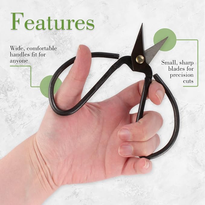 BambooMN 5.1" Heavy Duty Bonsai Forged Sharp Scissors - 30 Pieces