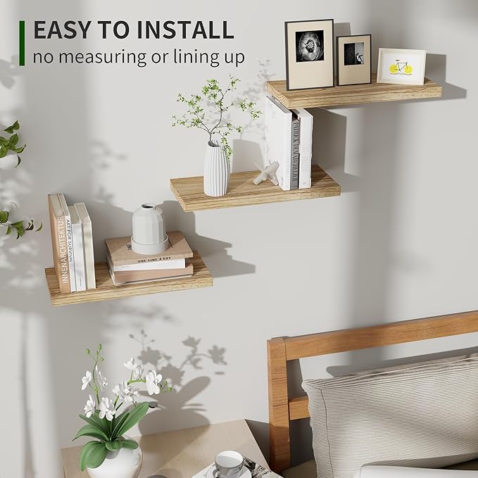 Marsmiles Wood Floating Shelves