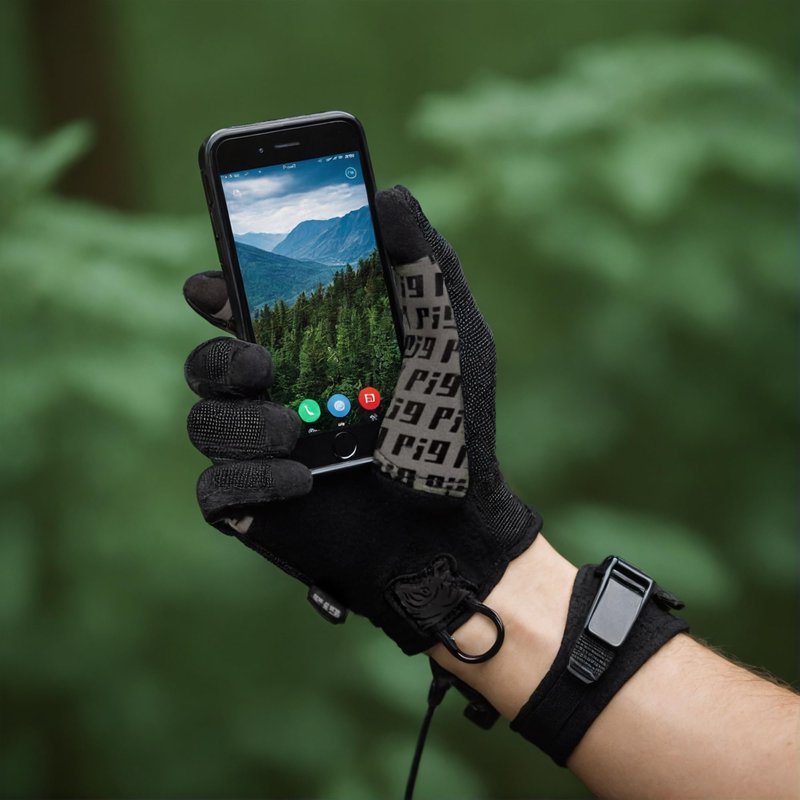 PIG Delta Utility Tactical Gloves, Touchscreen Compatible, High Dexterity, for Shooting, 1 Pair, Woodland, Small