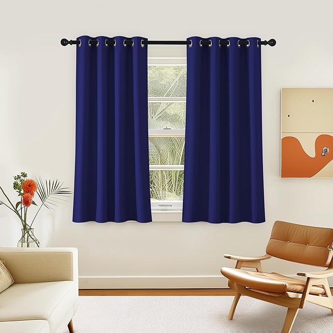 NICETOWN Room Darkening Short Curtain 54 inches Long