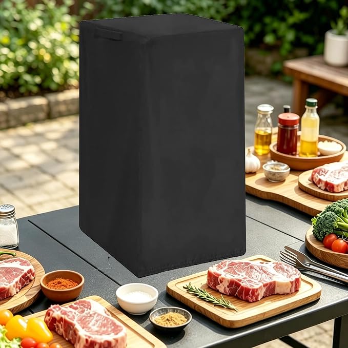 Smoker Cover Fit for Smokehouse Products Big Chief Electric Smoker, Heavy Duty Waterproof Outdoor Grill Electric Smoker Covers-12 D x 18" W x 25" H