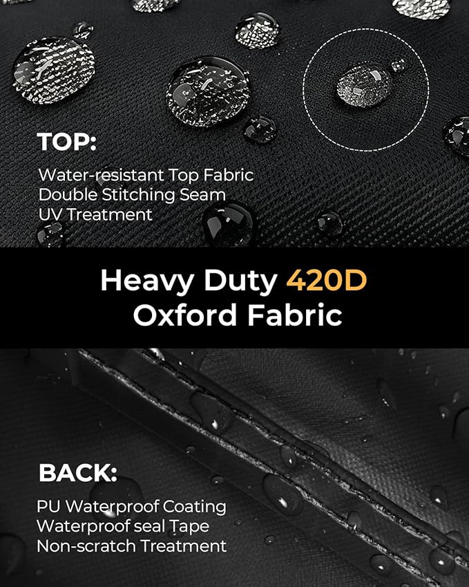 loriano Patio Furniture Covers, 5 Piece Outdoor Furniture Cover Waterproof, 420D Patio Furniture Cover Set, Lawn Patio Set Covers Black