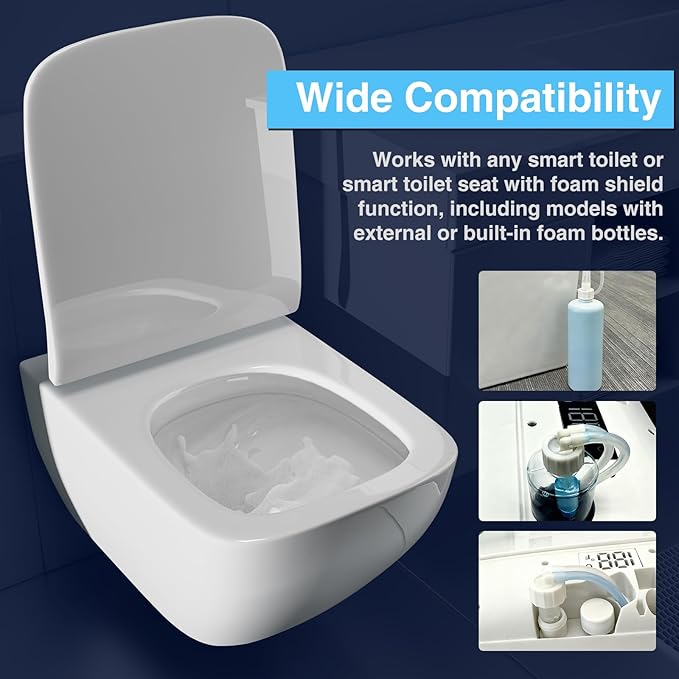 Toilet Foam Shield Tablets, Anti-Splash & Deodorizing Bathroom Freshener, Stain-Resistant Protective Foam Layer for Smart and Regular Toilets, 36 Tablets per Box