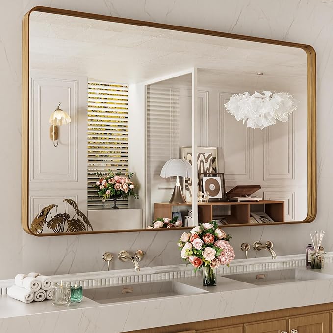 LOAAO 60X40 Inch Bathroom Mirror