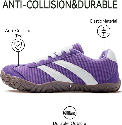Barefoot Shoes | Women’s Casual Sneakers with Wide Toe Box - Zero Drop, Lightweight & Breathable for Hiking