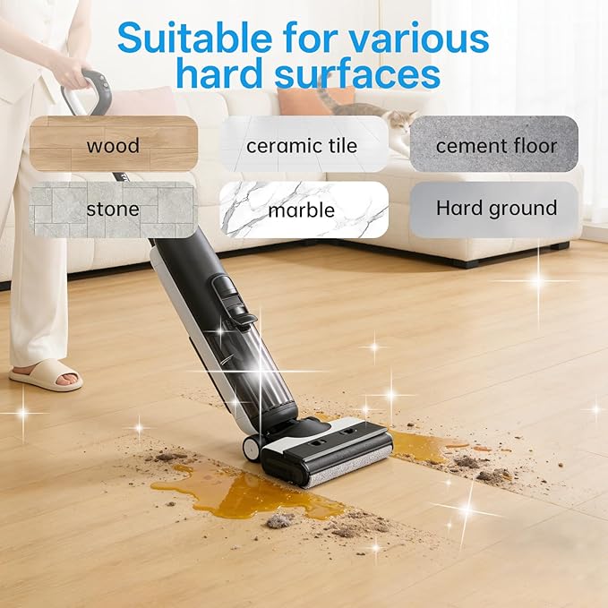 Floor Cleaning Solution Compatible With Tineco/Bissell/Dreame And Shark, Fragrance Deodorization, Deep Cleans for Multiple Hard Floors, Suitable With Cordless Wet/Dry (【Fresh Ocean】, 2.51 Liter)