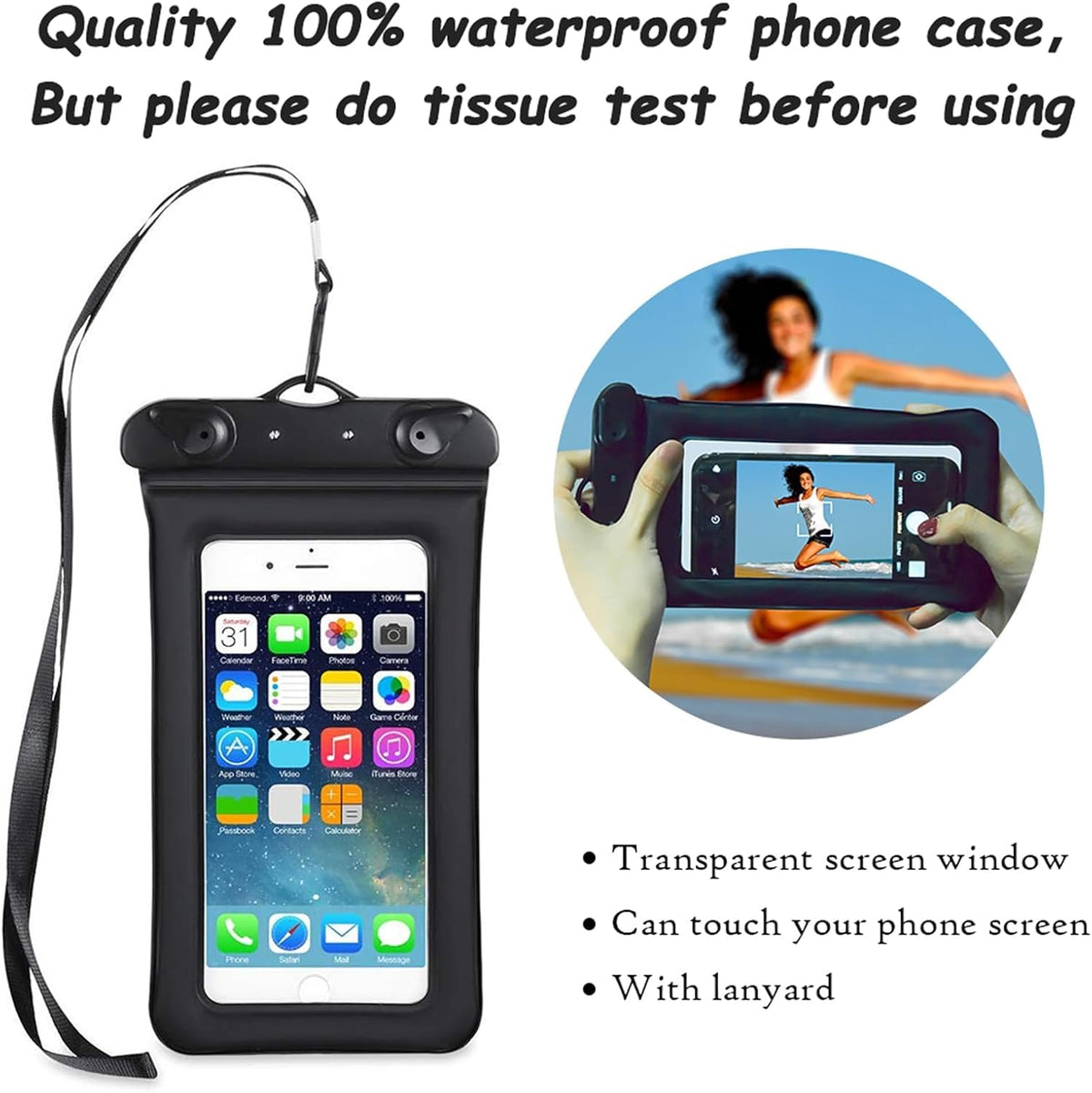 OMGear Waterproof Dry Bag Backpack - Floating Phone Pouch for Kayaking | Available in 40L, 30L, 20L, 10L, 5L Sizes