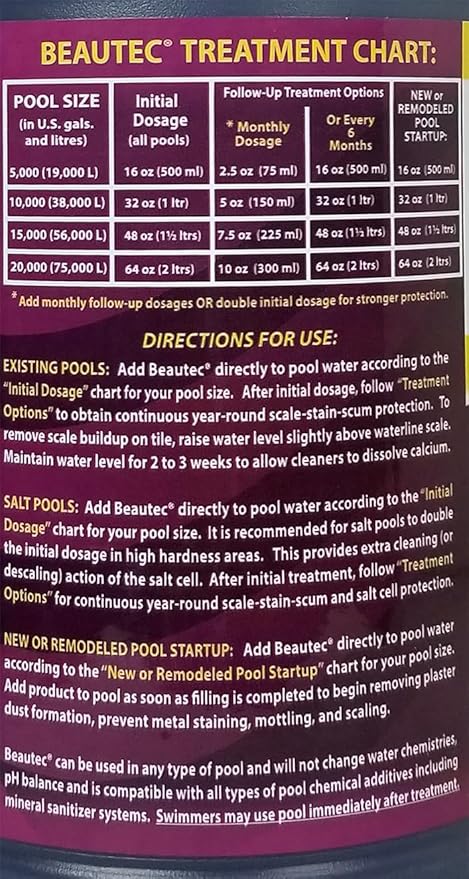 EasyCare 22064 BeauTec Salt Cell and Tile Cleaner, 64 oz. Bottle