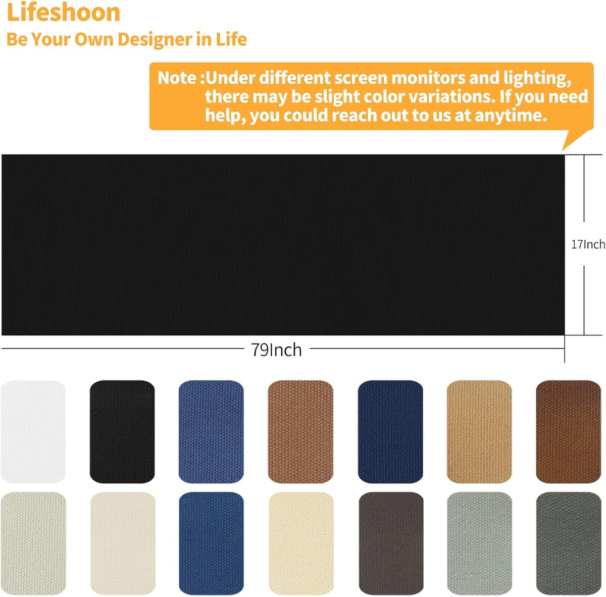 Fabric Repair Patches, 17X79 Inch Canvas Self-Adhesive Fabric Patches Tape Durable, DIY Large Canvas Repair for Sofa, Couches, Furniture, Chair, Clothing （17X79 Inch, Brown）