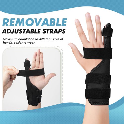 Luca Scored Pinky Finger Splint Support Brace, Metacarpal Hand Support for Little Finger, Trigger Finger, Tendonitis (Small)