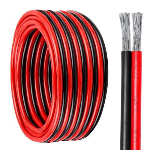 10 Gauge Tinned Copper Wire - Flexible 10 AWG Marine Cable for Solar Panels, LED Strips & More | 30FT