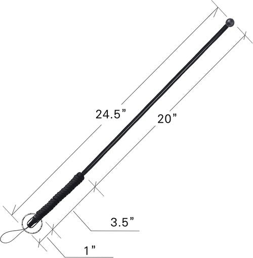 25-Inch Paracord Survival Lanyard - 2 Pack with Clip & Split Ring for Keys & ID Holders