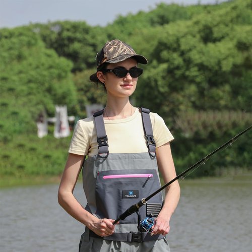 Trudave Women's Fishing Waders, Insulated Chest Waders with Stockingfoot Waterproof Neoprene Hunting Waders for Women