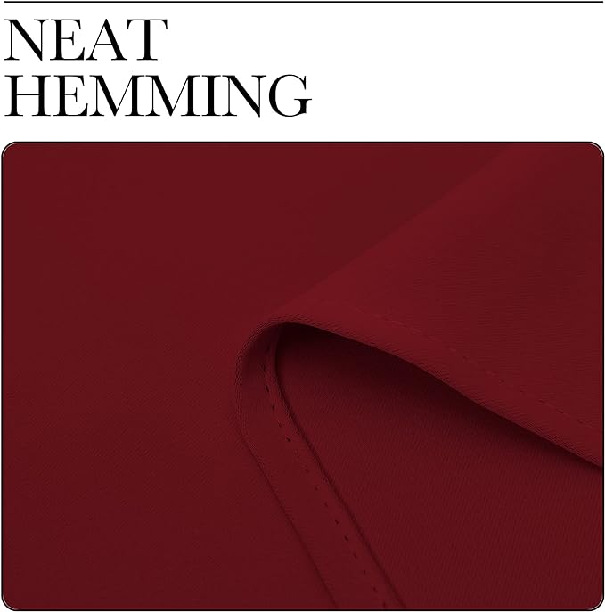 NICETOWN Burgundy Red Blackout Draperies Curtains