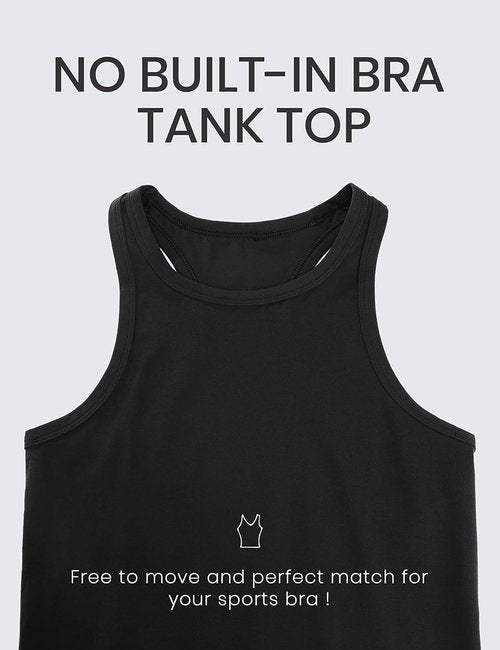 CRZ YOGA High Neck Tank Top for Women - Butterluxe Yoga Camisole | Athletic Sleeveless Gym Shirt