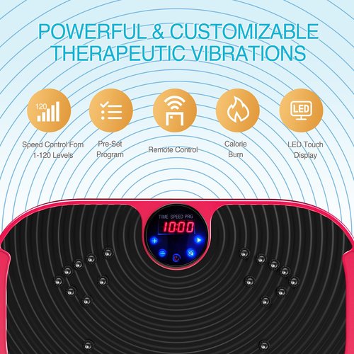 AXV Vibration Plate Exercise Machine Whole Body Workout Vibrate Fitness Platform for Home Gyms Workout