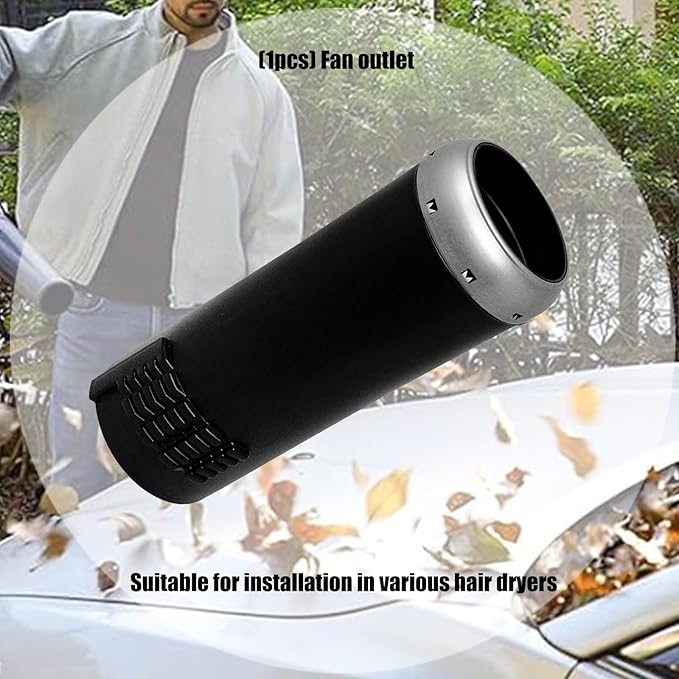 Blowers Attachment Strong ABS Blowing Attachment Gutter Cleaning Tool Extension Simple Installation for 一8010 一9010 Dry/Wet Vacuum Gutter Maintenance Tool