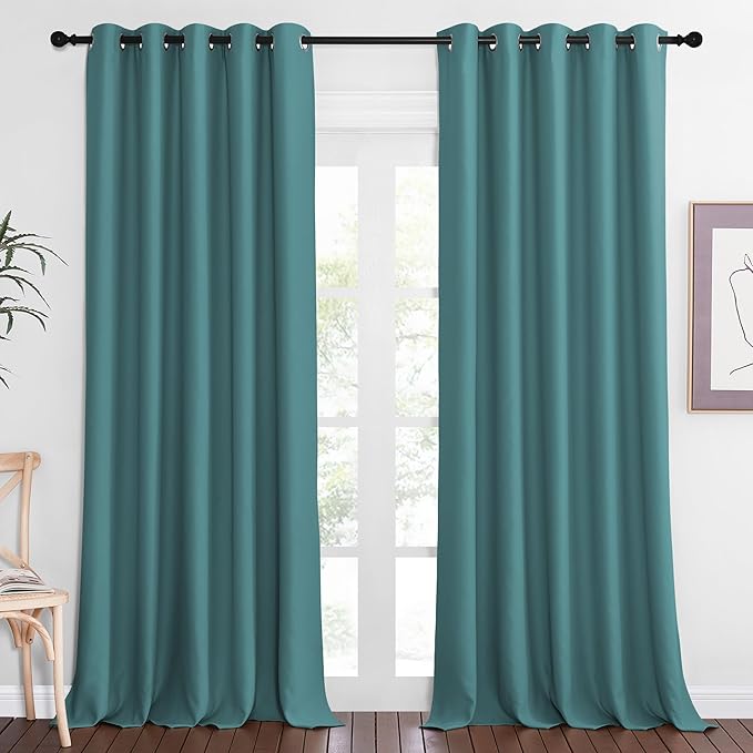 NICETOWN Sliding Door Window Treatment Blackout Patio Door Curtain Panels