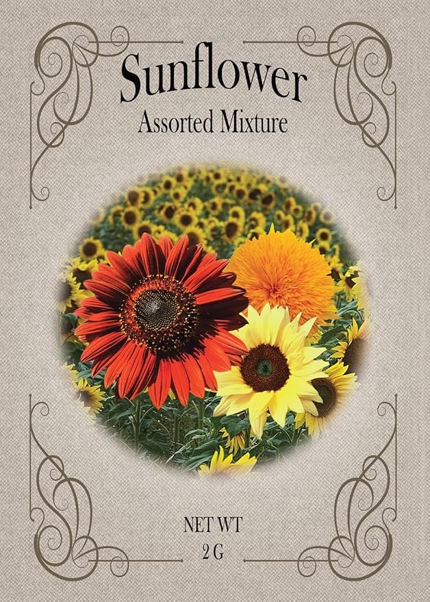 Black Duck Brand Set of Flower Seed Packets! Flower Seeds in Bulk - Great for Creating The Garden of Your Dreams! (25, Assorted Sunflower)