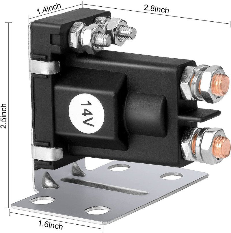 Viefow 14V Golf Cart Solenoid Replacement EZGO TXT Gas 4 Terminal Solenoid 1994-Up 27153-G01, 27153G01, 612813