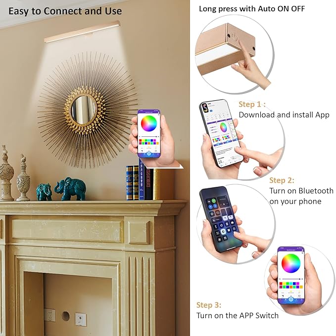 MIOBLUE Rechargeable Picture Light, Battery Painting Light Display Lamp