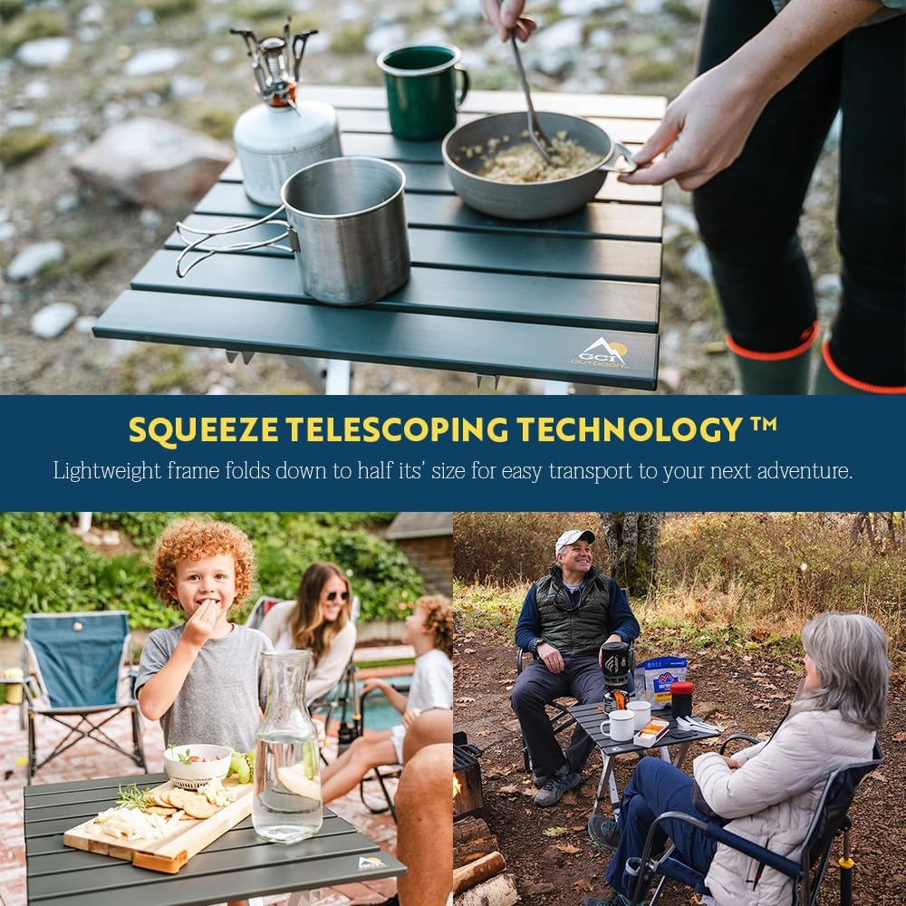 Portable GCI Outdoor Folding Table - Lightweight, Compact, Ideal for Camping & Picnics