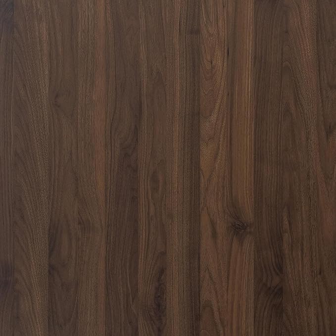 BOMENG Large Walnut Wood Wallpaper Peel and Stick Matte 48"x118" Dark Brown