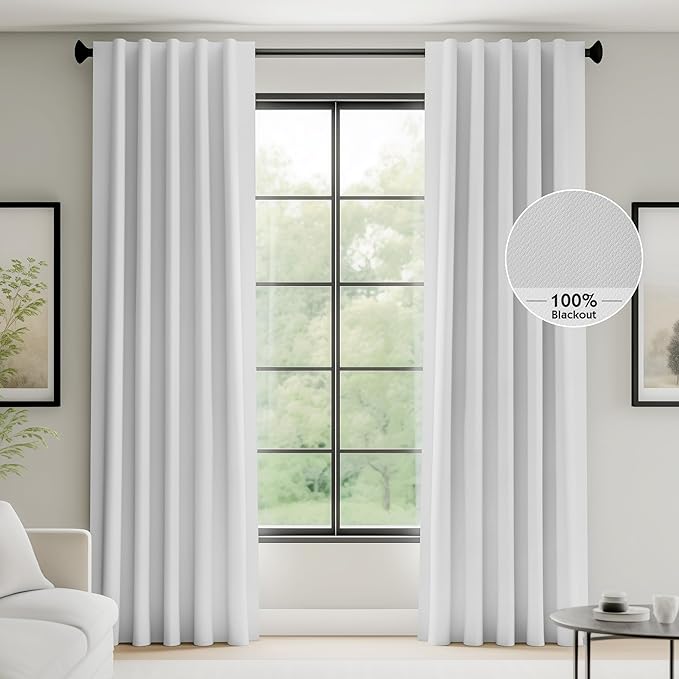 FMFUNCTEX 100% Blackout Curtains