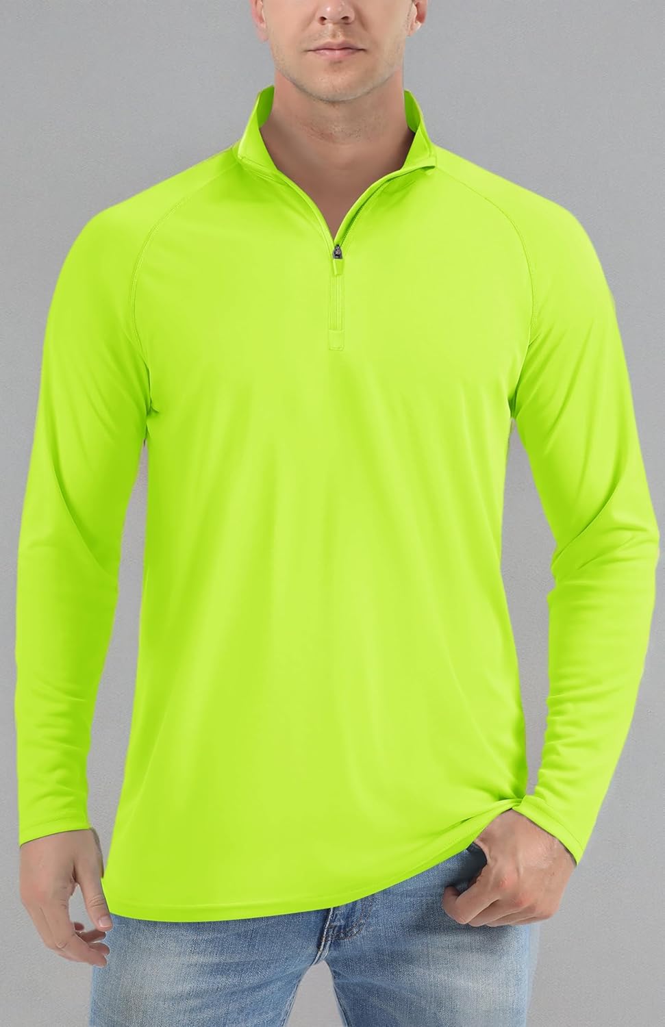 TACVASEN Men's Athletic Long Sleeve Shirt - UPF 50+ Sun Protection | Lightweight Pullover for Outdoor Running