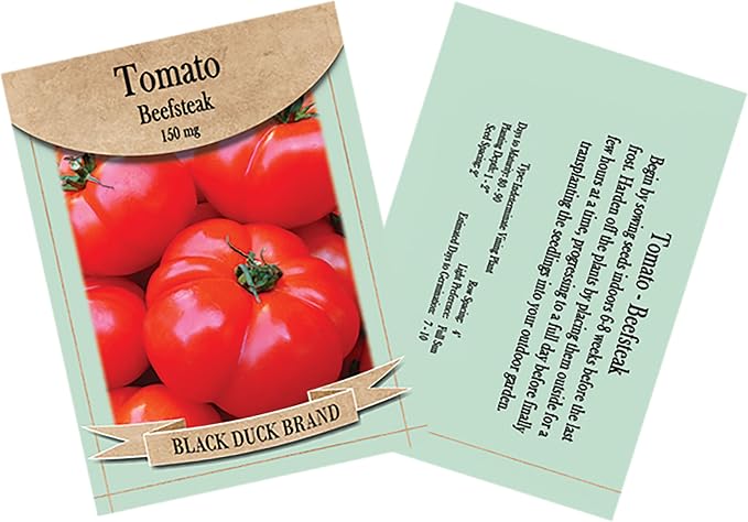 Black Duck Brand 50 Packs Assorted Heirloom Vegetable Seeds 20+ Varieties All Seeds are Heirloom, 100% Non-GMO