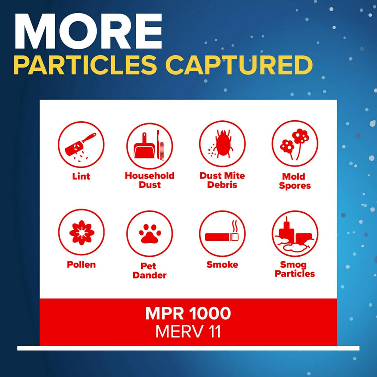 Filtrete 20x23x1 AC Furnace Air Filter, MERV 11, MPR 1000, Micro Allergen Defense, 3-Month Pleated 1-Inch Electrostatic Air Cleaning Filter, 4 Pack