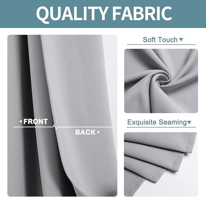 ChrisDowa Small Window Curtains 40 inches Long