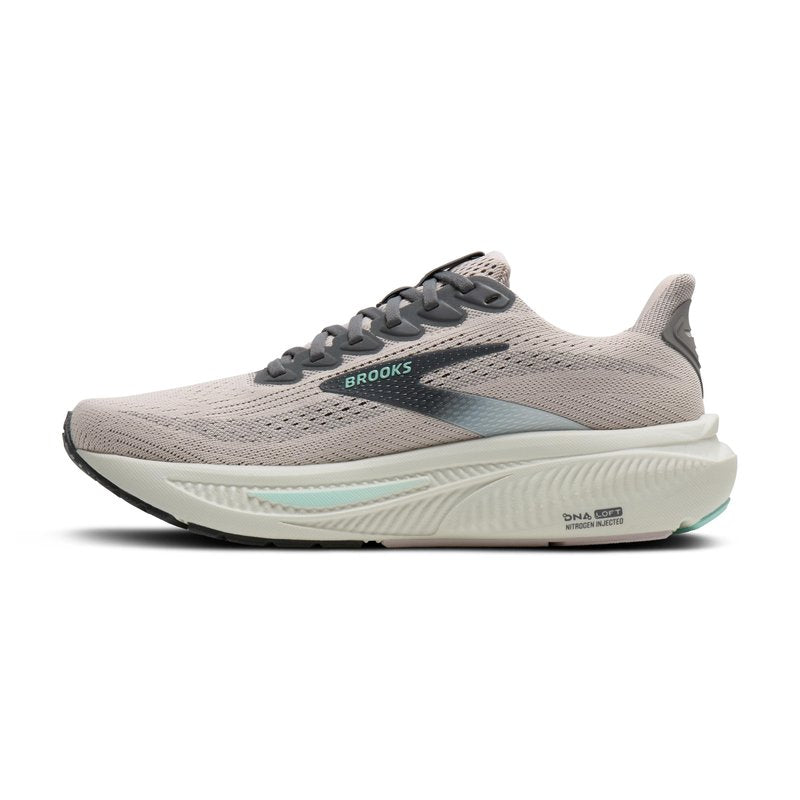 Brooks Women’s Ghost 17 Neutral Running Shoe - Mauve/Yucca/Bluewash - 11.5 Medium