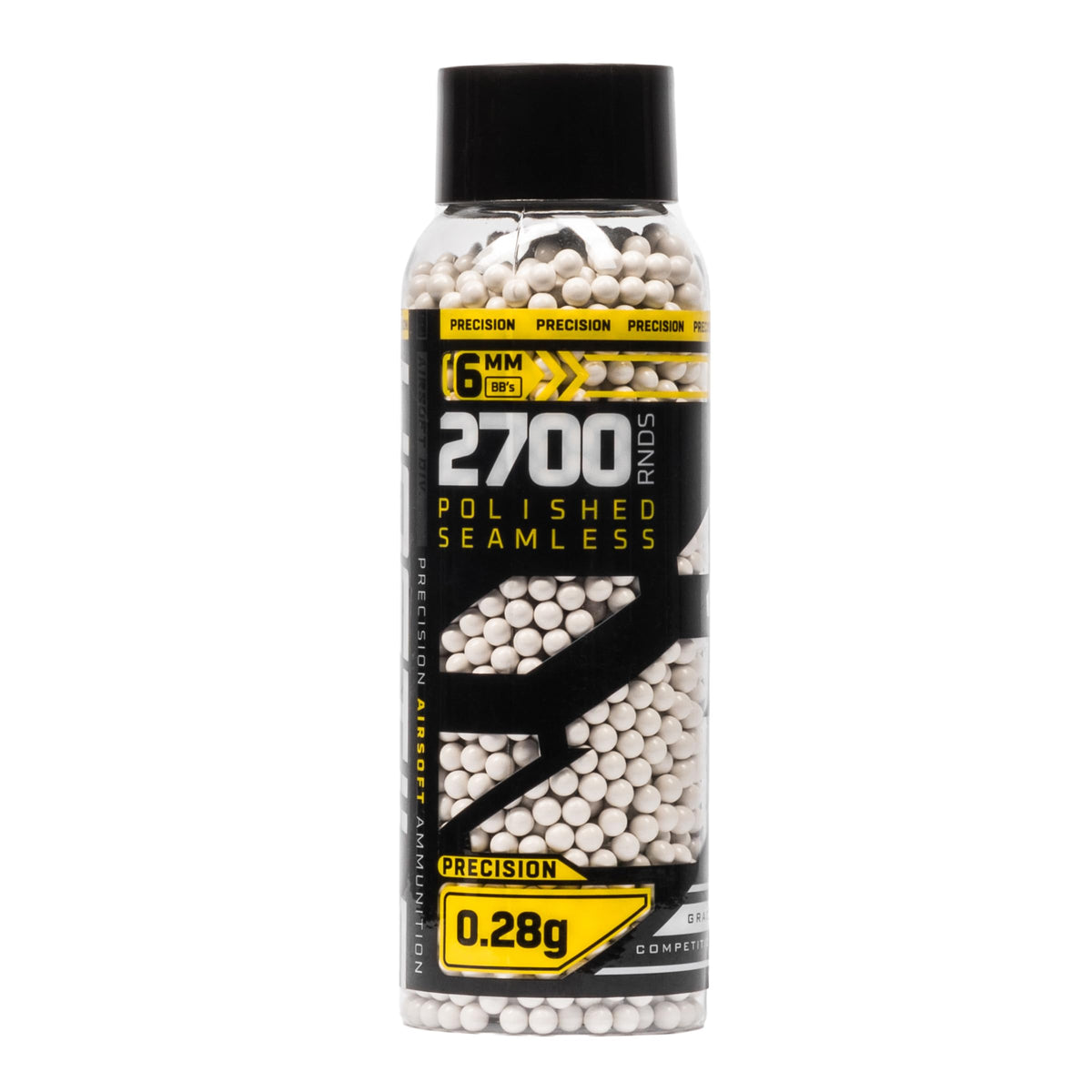 Hostile Airsoft Precision BBS 6mm 20g, 25g, 28g, 30g, 32g, 2700, 3600 Count (.28g 2,700 Count)