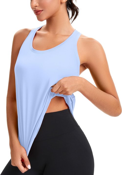 MathCat Women's Workout Tank Tops - Racerback Sleeveless Yoga Shirts | Loose Fit for Athletic Comfort (XS-XL)