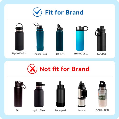 Prurex Replacement Water Bottle Lid Fits Hydro Flask,Simple Modern Wide Mouth, Lid Combination for 12 16 18 20 32 64 oz 2.28" Wide Mouth Bottle,Pack of 3