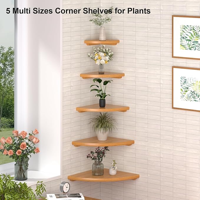 Gieanoo Floating Corner Shelves