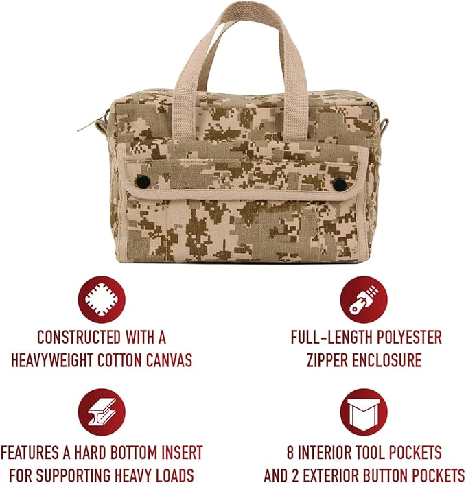 Rothco Mechanic's Tool Bag - Heavy-Duty Organization for Gear and Equipment