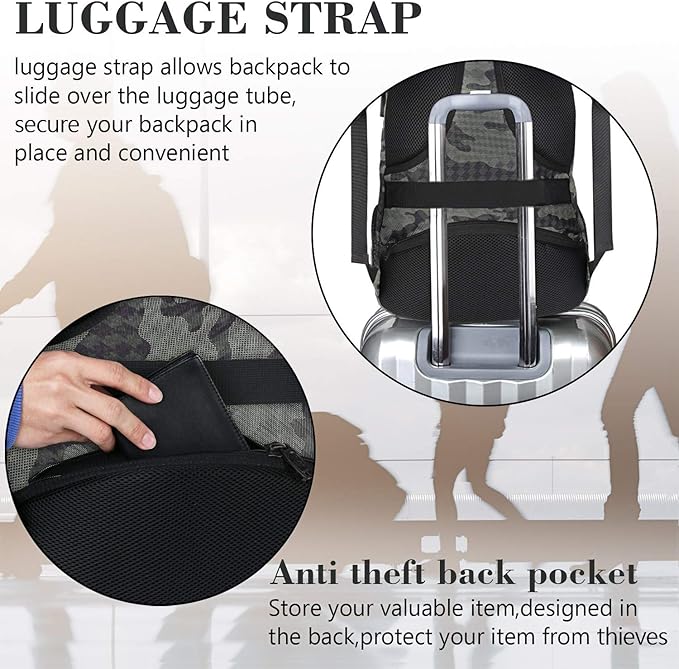 MATEIN Travel Backpack, Sturdy College School Backpack for 15.6 Inch Laptop with Anti Theft Pocket for Women & Men, Slim Lightweight Laptop Bag Computer Bookbag Daypack for Adult Teens Gift | with USB, Sturdy, Laptop Bag, Computer Bookbag, Daypack