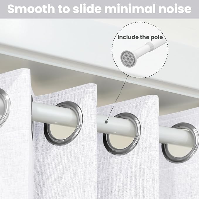 AJAZZ Blackout Accordion Doors Curtain