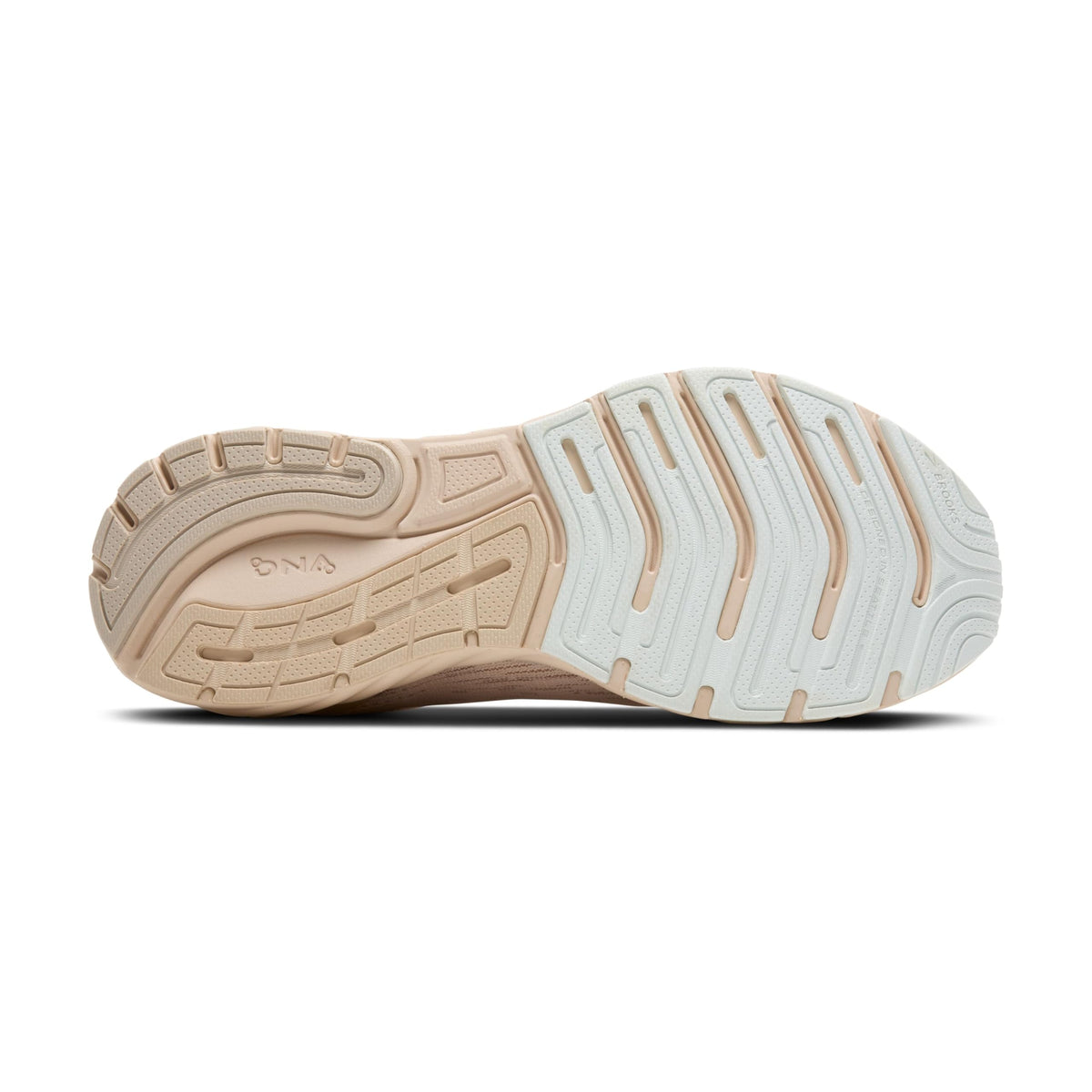 Brooks Women’s Anthem 7 Neutral Running Shoe - Almond/Grey/Desert Flower - 9 Medium
