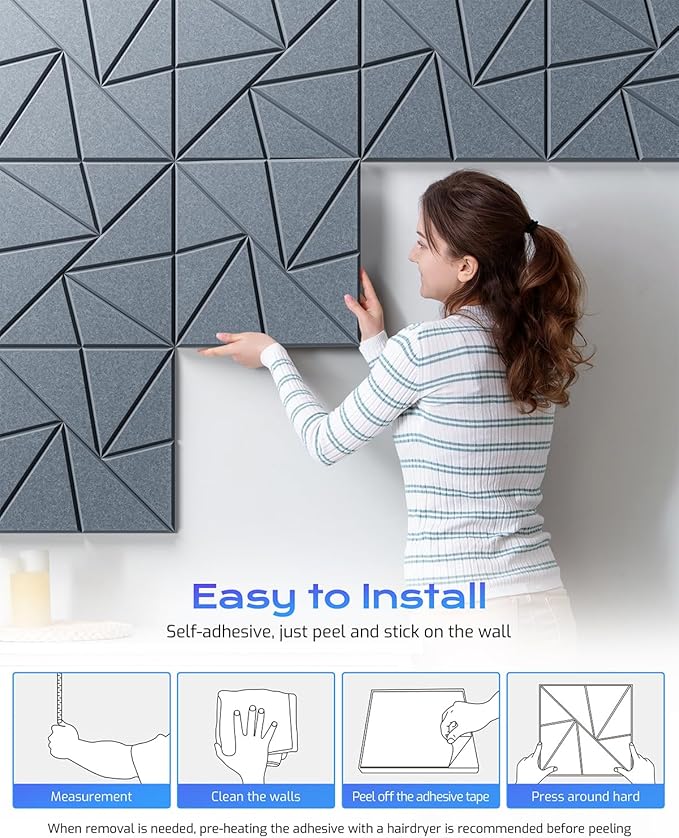 22 Pack Acoustic Panels, Sound Proof Foam Panels