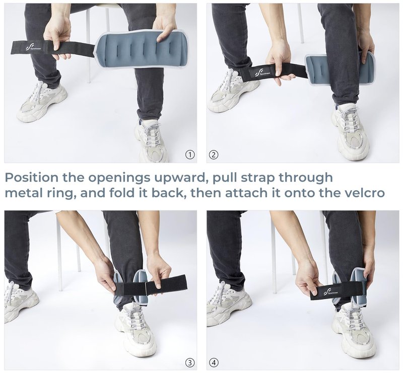 Sportneer Ankle Weights Wrist Weights -0.5 1 2 3 4 5 Lbs Pair for Men Women Kids Strength Training Wrist and Ankle Weights Set Comfortable and Soft Perfect for Dancing Running Walking Fitness Workout