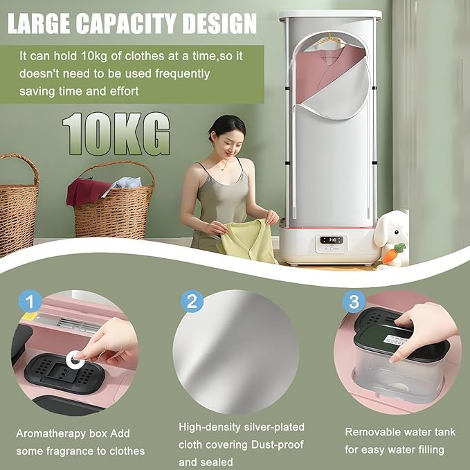 Upgraded Garment Steamers - Vertical Steam Iron 900w Automatic Wireless/Steam Closet/Folding Clothes Machine, Control Electric Clothes Drying Rack,for Clothes & Fabric